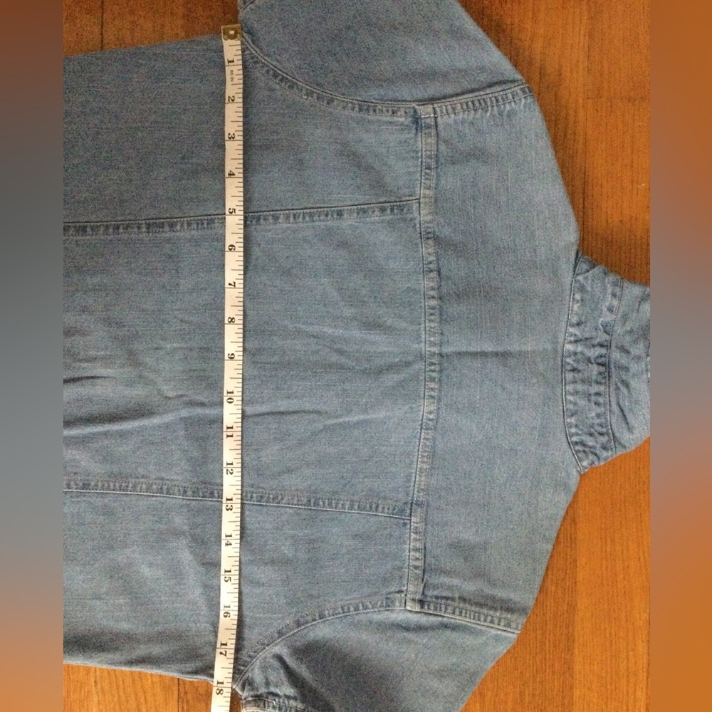 Old Navy denim button short sleeve top, size S - Picture 11 of 11